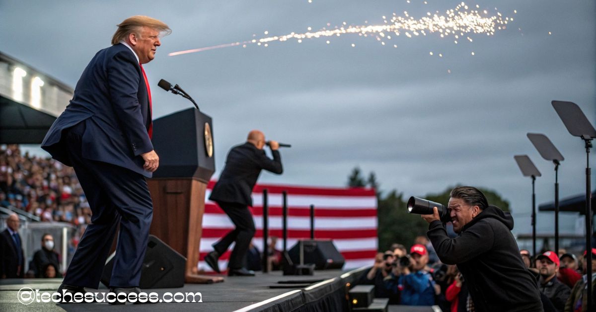 22fps camera caugt bullkt that went by trumps head