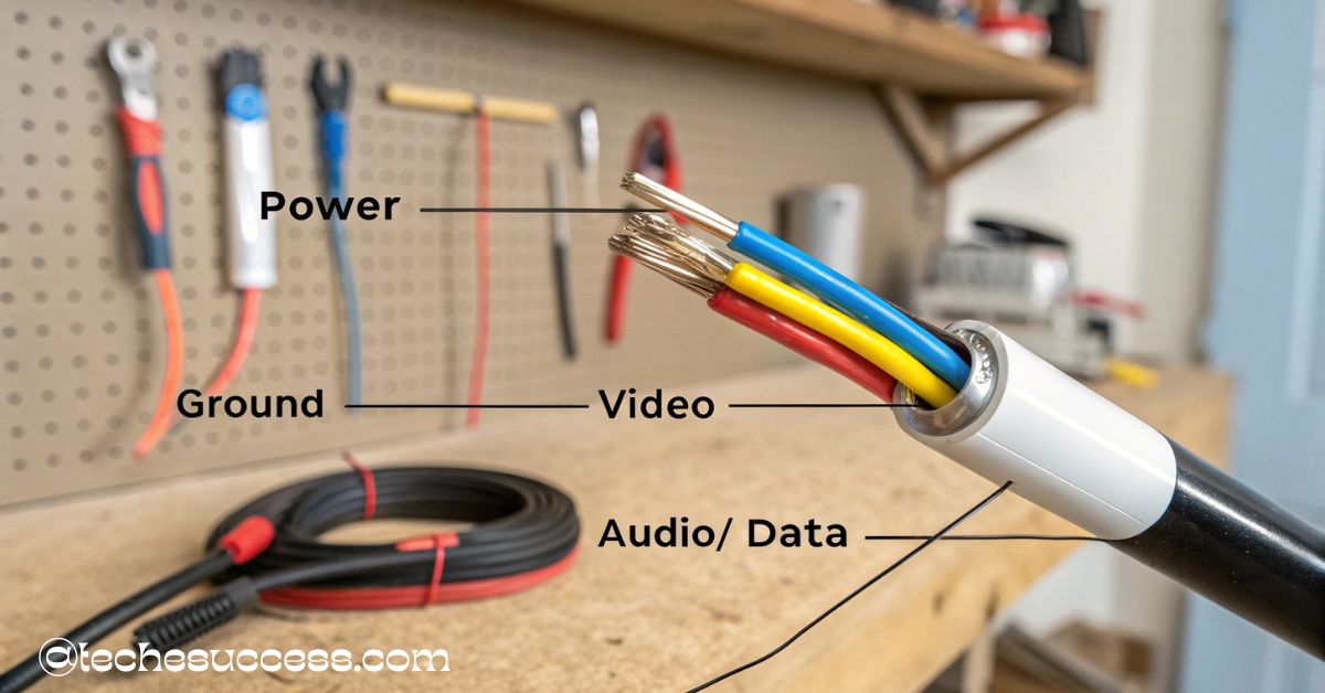 4 Wire Color Diagram Splicing Security Camera Wires!